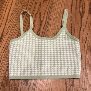 Edikted size XS checked tank top cropped